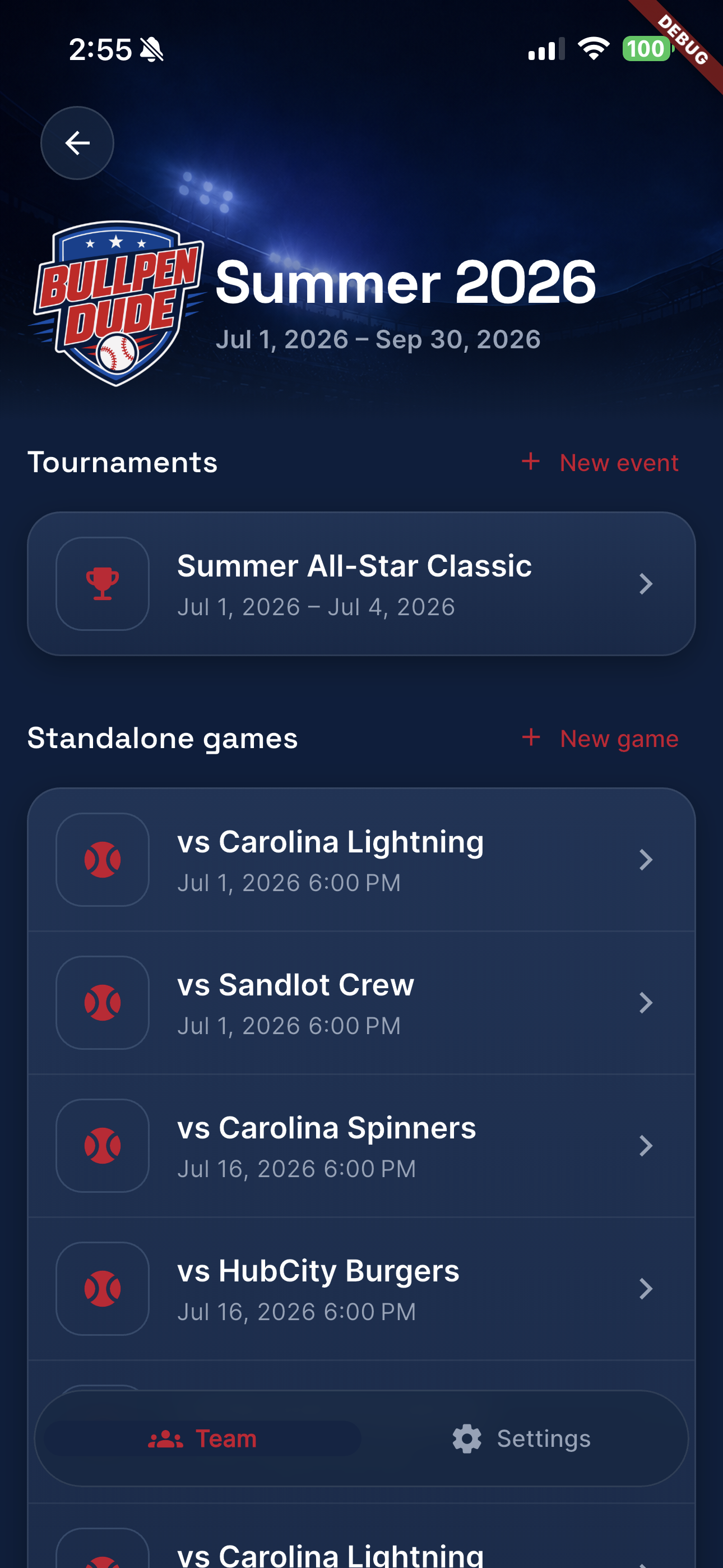 Live in-game scoring